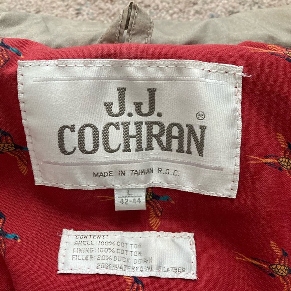 JJ COCHRAN Vintage Multi Pocket Down Vest Large - Picture 3 of 6